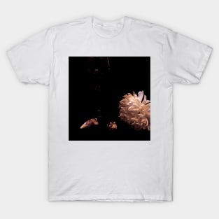 Wine, Shells, and Petals - Baroque Inspired Dark Still Life Photo T-Shirt